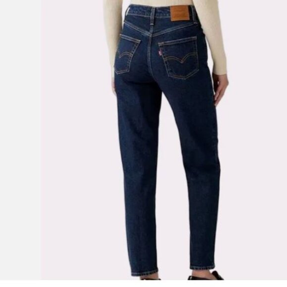 Levi's Women's '80s Mom Jeans W29 L30 High Rise 100% Cotton Tapered Blue New - Picture 4 of 13